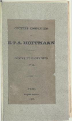 Contes et Fantaisies, tome 18 par Ernst Theodor Amadeus Hoffmann