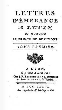 Lettres d'Emerance  Lucie, tome1 par Jeanne-Marie Leprince de Beaumont