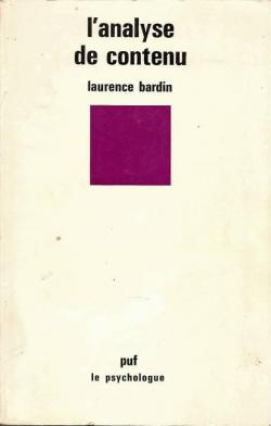 L'analyse de contenu par Laurence Bardin