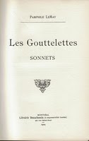 Les Gouttelettes - sonnets par Pamphile Le May