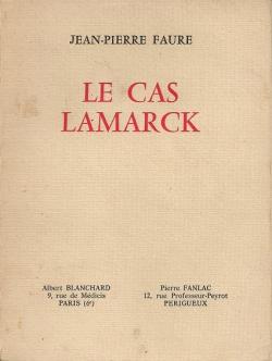 Le cas Lamarck par Jean-Pierre Faure