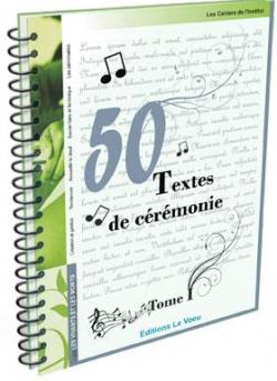 50 Textes de crmonie, Tome 1 par Stphanie Millot