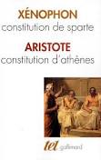 Xnophon constitution de Sparte, Aristote constitution d'Athnes par Franois Olier