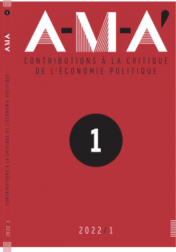 A-M-A', n1 : Contributions  la critique de l'conomie politique par Revue A-M-A'