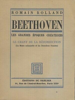 Beethoven : Le chant de la rsurrection par Romain Rolland