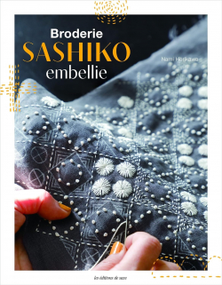 Broderie sashiko embellie en points originaux par Nami Horikawa