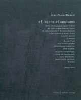 Et leons et coutures par Jean-Pascal Dubost