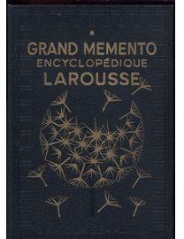 Grand Memento Encyclopdique Larousse 2 : chimie, botanique, zoologie, vie pratique, solfge, sport par Paul Aug
