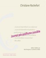 Journal pr-posthume possible par Christiane Rochefort