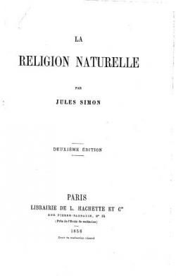 La Religion naturelle, par Jules Simon par Jules Simon