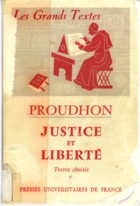 Justice et libert par Pierre-Joseph Proudhon