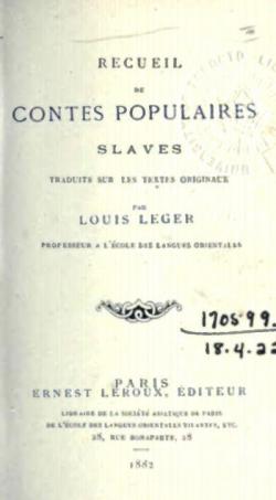 Recueil de contes populaires slaves par Louis Leger