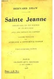 Sainte Jeanne par George Bernard Shaw