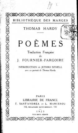 Pomes par Thomas Hardy