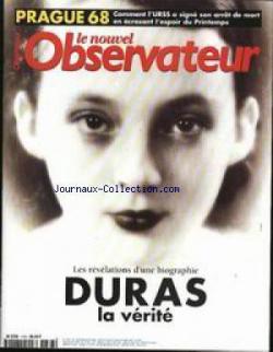 Le nouvel Observateur [n 1763, 20/16-08-1998] Duras - Elisabeth de Bavire - Prague  par Francois Armanet