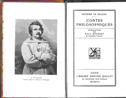 Contes philosophiques par Honor de Balzac