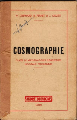 Elments de cosmographie par Victor Lespinard