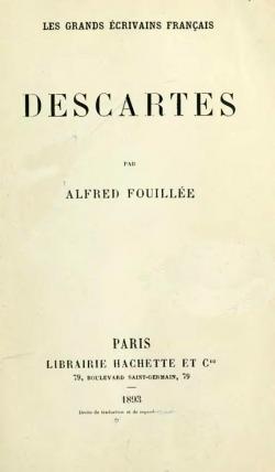 Descartes par Alfred J.E. Fouille