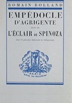 Empdocle d'Agrigente - L'clair de Spinoza par Romain Rolland