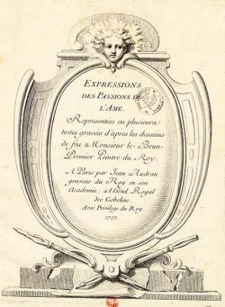 Expressions Passions de l'me , reprsentes en plusieurs testes graves dessins de feu par Charles Le Brun (II)