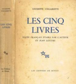 Les Cinq livres par Giuseppe Ungaretti
