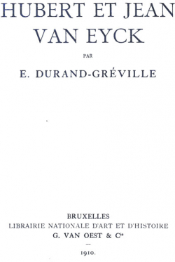 Hubert et Jean van Eyck par mile Durand-Grville