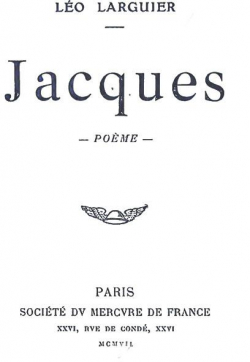 Jacques. pome par Lo Larguier