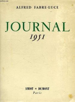 Journal 1951 par Alfred Fabre-Luce