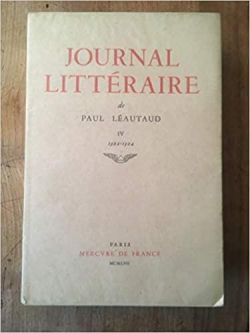 Journal littraire 04 : 1922-1924 par Paul Lautaud