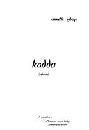 Kaddu, pomes par Annette Mbaye d'Erneville