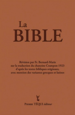 La Bible : Crampon 1923 - 2023 par Frre Bernard-Marie