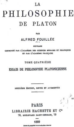 La philosophie de Platon, tome 4 par Alfred J.E. Fouille