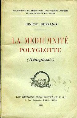 La mdiumnit polyglotte par Ernest Bozzano