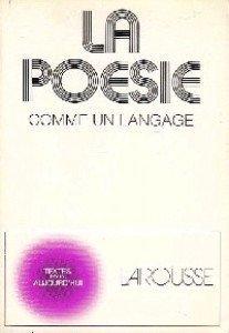 La poesie comme un langage par Pierre Ceysson
