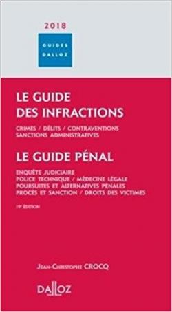 Le guide des infractions 2018 par Jean-Christophe Crocq