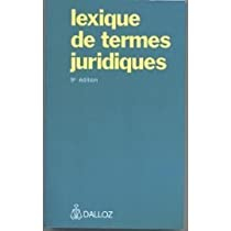 Lexique de termes juridiques par Raymond Guillien