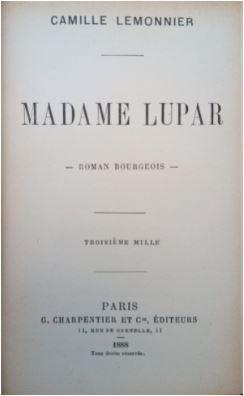 Madame Lupar par Camille Lemonnier