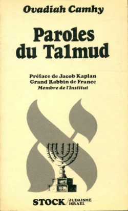 Paroles du Talmud par Ovadiah Camhy