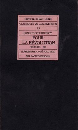 Pour la Rvolution par Ernest Coeurderoy