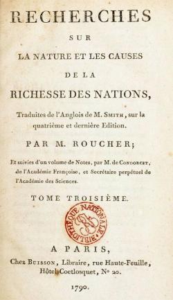 Recherches sur la Nature et les Causes de la Richesse des Nations, Volume 3 par Adam Smith