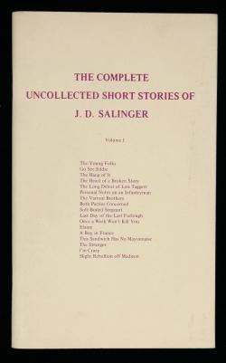 The Complete Uncollected Short Stories 01 par J. D. Salinger