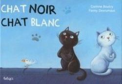 Chat noir chat blanc par Corinne Boutry