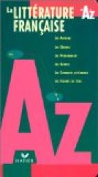 La littrature franaise de A  Z par Claude Eterstein