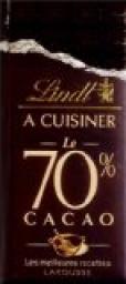 Lindt  cuisiner, Le 70 % cacao : Les meilleures recettes par Isabelle Jeuge-Maynart