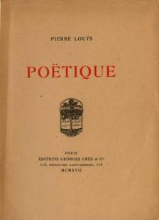Potique par Pierre Lous