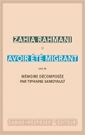 Avoir t migrant par Rahmani