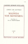 Premier cahier romain rolland. choix de lettres  malwida von meysenburg. par Rolland