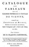 Catalogue des Tableaux de la Galerie Impriale Et Royale de Vienne par Mechel