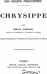 Chrysippe - Les grands philosophes par Brehier