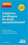 Citations Juridiques en Droit Constitutionnel par Sergues